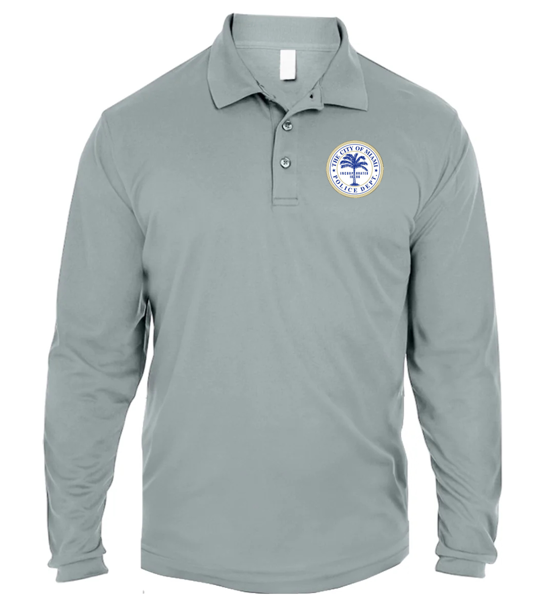UltraClub Adult Cool & Dry Long-Sleeve Mesh Piqué Polo